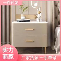 Light luxury Superior Bed Cabinet Solid Wood Simply Modern Household Bedroom New Small Bed Side Cabinet