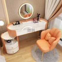 p Dressing table light luxury ins high-end bedroom modern simple solid wood dressing table small apartment storage cabinet integrated
