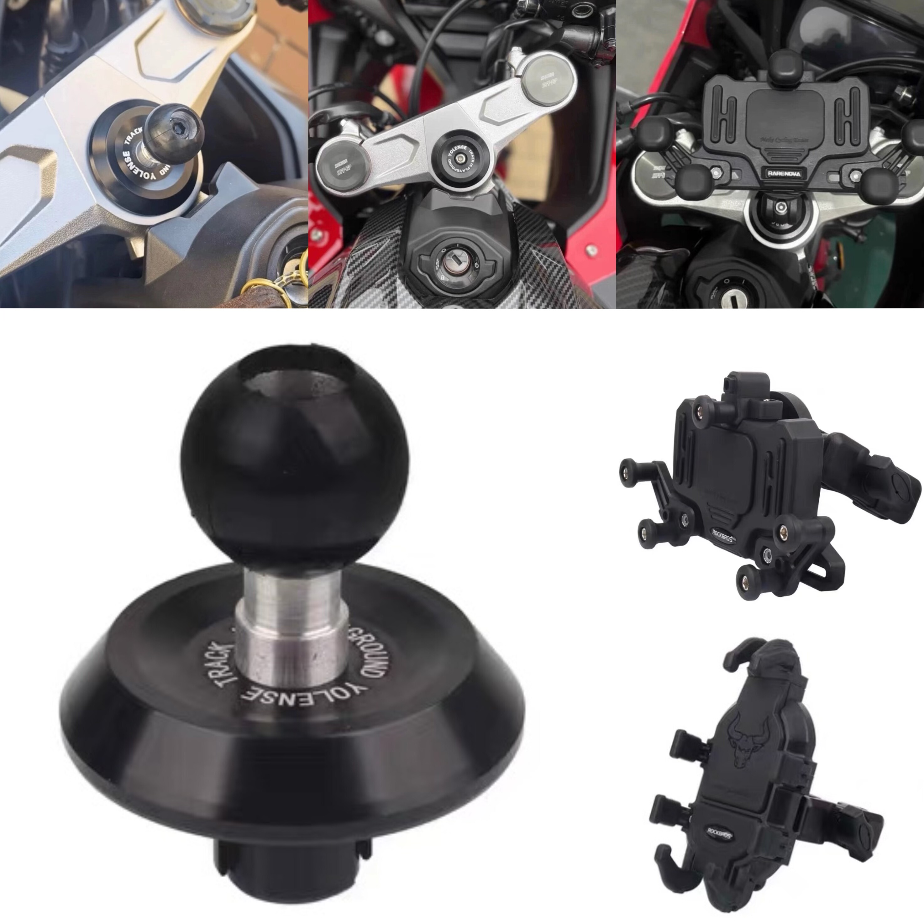 ที่วางโทรศัพท์และแท่นติดตั้งระบบนำทาง สำหรับ Cbr650R Cbr500R Cbr400R รุ่นดัดแปลง พร้อมแผ่นเชื่อมต่อส่วนบนและฝาครอบ Samsung