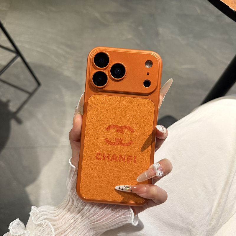 New Xingyu Orange Chanel-Style Ultra-Thin Plain Leather Case Suitable for Apple 18 Pro Max Phone Case, New iPhone 18 Pro Protective Cover, 17 Pro Max Anti-Drop Soft Case, 16 Premium Feel, 15 Light Luxury, 14 Pro New Xingyu Orange Chanel-Style Ultra-Thin Plain Leather Case Suitable for Apple 18 Pro Max Phone Case, New iPhone 18 Pro Protective Cover, 17 Pro Max Anti-Drop Soft Case, 16 Premium Feel, 15 Light Luxury, 14 Pro