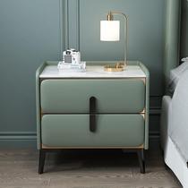 Superior Sense Light Luxury Rock Plate Simply Modern Cortical Bed Cabinet with Limited Bedroom Bedroom Cabinet