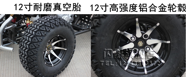 Đôi thùng trục sau lớn Mars bốn bánh ATV Zongshen 250 làm mát bằng nước-inch bánh xe nhôm tất cả các địa hình off-road xe máy