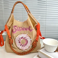 Бежевый пончик, бретели