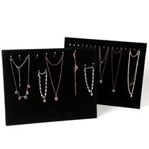 Gold hook plush 17 hook necklace display board necklace rack jewelry rack jewelry display rack folding bracket