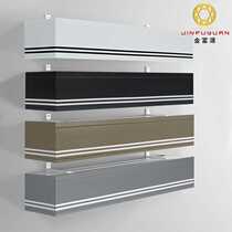 Jinfuyuan Curtain Box Baffle Integrated Curtain Head Rail Top Mounted Side Mounted Blackout Single Track Double Track Aluminum Alloy Factory