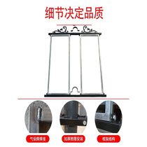 Customized aluminum alloy lamp pole road flag galvanized pipe bracket outdoor double-sided residential street lamp billboard road flag stand
