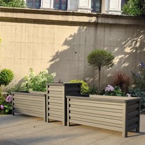 Customized yard aluminum flower box courtyard balcony planting box outdoor combination flower pot household flower trough municipal road