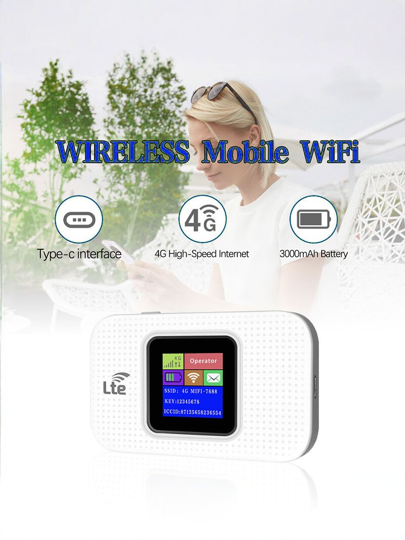 [Can Be Inserted with a Sim Card, International Version] 2025 New Portable Wireless Wifi, Universal in Hong Kong, Macao, Taiwan, Asia, Europe, and Multiple Countries Abroad, Roaming Mobile Internet Device, Portable Internet Dongle
