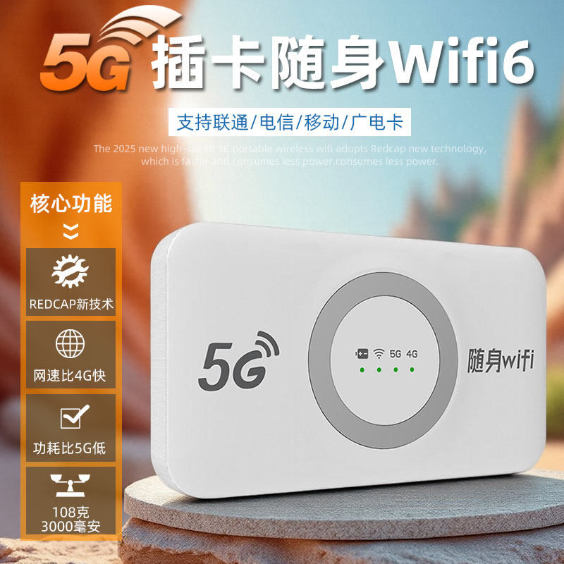 Портативная Wi-Fi-карта 5G может быть вставлена в новую высокоскоростную беспроводную сеть netcom 2025 года, маршрутизатор wifi6 с 5g-картой для мобильных устройств, домашний автомобиль, общежитие, портативный Wi-Fi, интернет-сокровище Гонконга, Макао и Тайваня Изображение 1