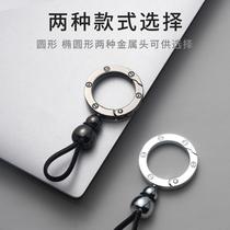 New simple and fashionable key chain business mens car key chain pendant creative gift standard with double leather rope buckle