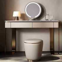 Italian light luxury style dressing table modern simple and high-end pure natural Kari ice jade marble dressing table