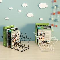 Vinyl record storage rack suitable for bookshelf placed on the table CD display rack vinyl record display frame triangle