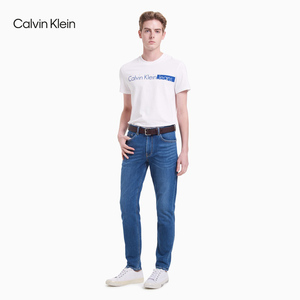 CK Jeans 2021春夏新款男士LOGO可翻转双面针扣牛皮革腰带HC0616