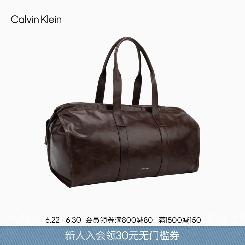 Ck Women's Bag Classic Large Capacity Casual Commuting Travel Drawstring Zipper Cow Leather Handbag Gift