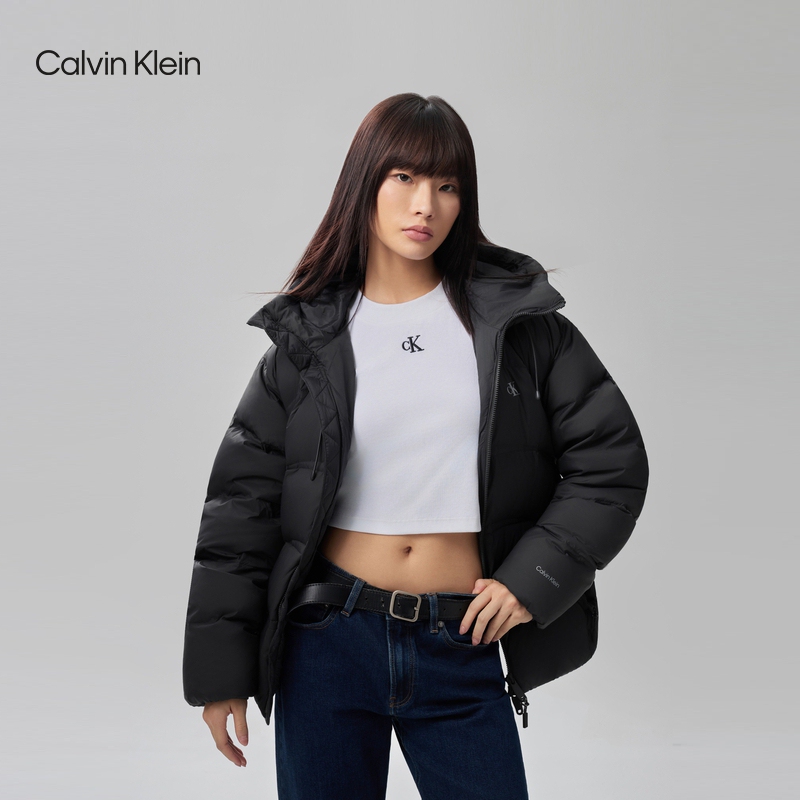 [Ux Review] Ck Jeans 26 Autumn New Model Unisex Couple Water-Repellent 90% down Hooded Loose-Fit down Jacket