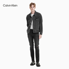 Куртка ck jeans2021春夏新款男装翻领牛仔外套j318272