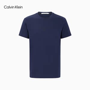 CK Jeans 2021春夏新款男装简约全称LOGO印花圆领短袖T恤J318472