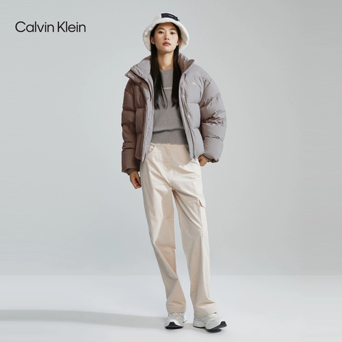 Демисезонный бархатный пуховик для отдыха, утиный пух, J222249