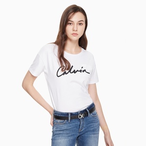 CK Jeans女士简约LOGO时尚简约低调皮带腰带DC0435H2600