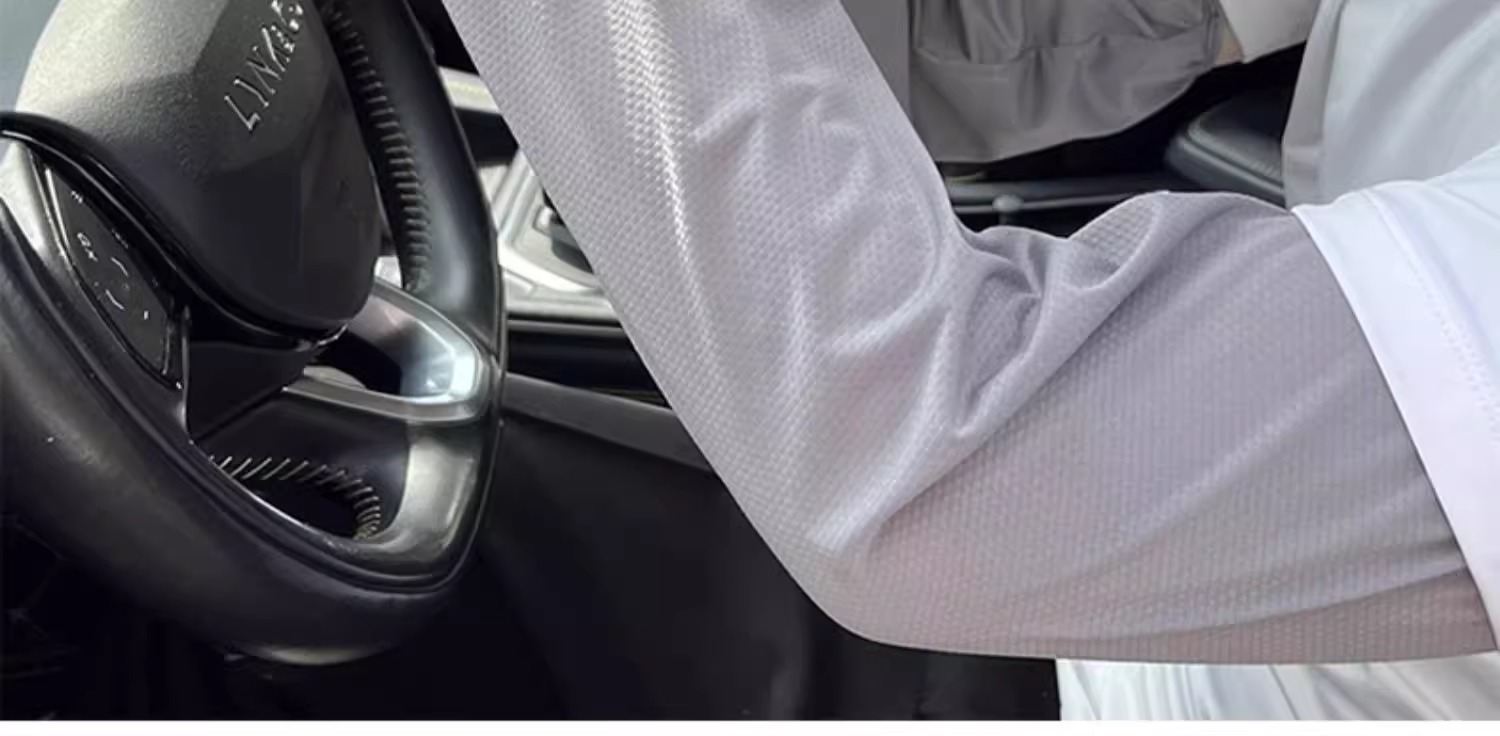 man easy Sunscreen Ice sleeve 2025 The new summer ultraviolet-proof Ice silk Cuff drive a car Arm guard Big size