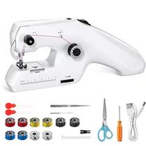 Fanghua handheld all-electric sewing machine household mini sewing machine small two-line portable mini desktop sewing machine
