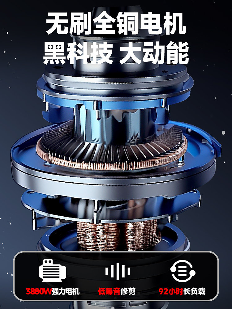 Electric Chainsaw for Home Use, Small Handheld Rechargeable Large-Capacity Electric Single-Hand Saw, Lithium Battery Outdoor Tree Cutting and Wood Cutting Tool