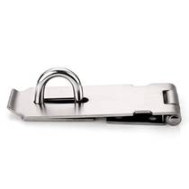 Honggong stainless steel thickened lock padlock hasp padlock door nose with mounting screws 4 inches can be customized