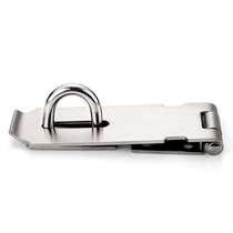 Honggong stainless steel thickened lock padlock hasp padlock door nose with mounting screws 4 inches can be customized