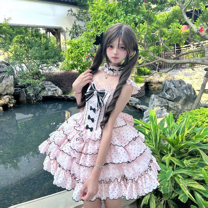 新款Lolita 千金风波点公主裙,温柔显瘦的日常小确幸_lolita洛丽塔_淘宝游戏网