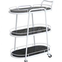 Lanshi 0LAUTEE) FH-1 Jie (0 Iron dining car hotel restaurant tea cart trolley delivery food cart clear 3 cars