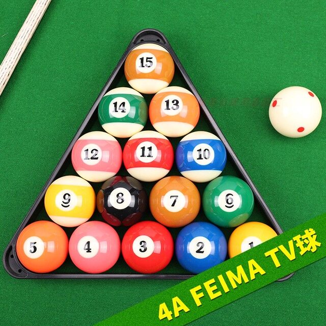 Crystal Billiard Balls, Black Ball Number 8, Snooker-Specific Balls, Billiard Cue, White Cue Ball, Tv Billiard Supplies and Accessories