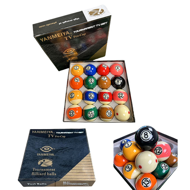 Crystal Billiard Balls, Black Ball Number 8, Snooker-Specific Balls, Billiard Cue, White Cue Ball, Tv Billiard Supplies and Accessories