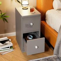 Yr small bedside table simple modern bedroom ultra-narrow bedside table rental room small cabinet simple bedside storage
