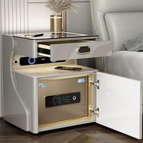 H9r smart bedside table safe integrated simple modern wireless charging paint bedroom safe storage cabinet