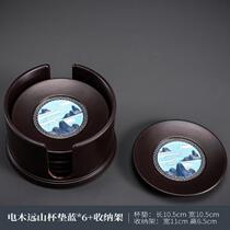 Coasters Tea Coasters Tea Ceremony Kung Fu Tea Coasters Coasters Saucers Creative Tea Accessories Insulated Bakelite Round