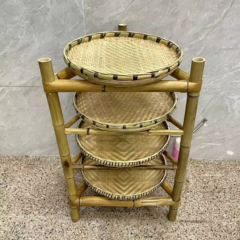 Bamboo Tripod, Bamboo Product Storage Rack, Drying Rack, Rural Dustpan, Vegetable Rack, Balcony Sausage and Dried Goods Rack, Farmhouse Style Bamboo Tripod, Bamboo Product Storage Rack, Drying Rack, Rural Dustpan, Vegetable Rack, Balcony Sausage and Dried Goods Rack, Farmhouse Style