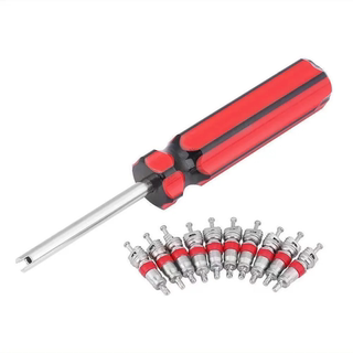 General automobile tire air conditioning valve core screwdriver valve key single head valve core wrench special repair tool