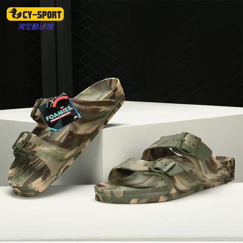 Skechers/Skechers Genuine New Summer Casual Sports Shoes Beach Shoes Men's Slippers 51812