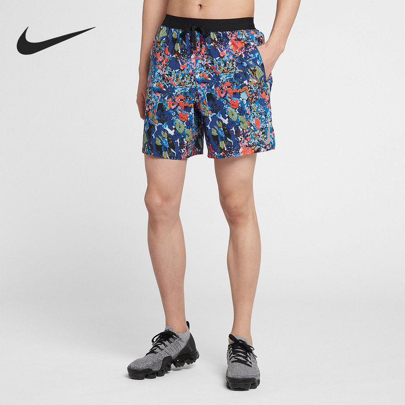 Nike/Nike Genuine Flex Stride Men's Printed Running Sports Shorts Aq6977-438