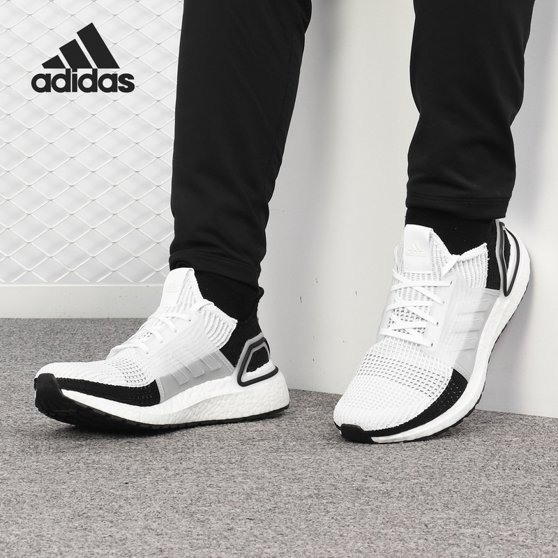 Adidas/Adidas Genuine Ultraboost 19 Men's and Women's Cushioning Sports Running Shoes B37707 Adidas/Adidas Genuine Ultraboost 19 Men's and Women's Cushioning Sports Running Shoes B37707