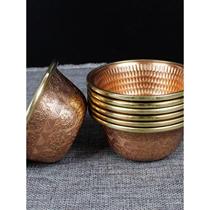 Water supply cup water supply bowl Tibetan carved holy water cup water purification bowl in front of Buddha round bottom thickened large size