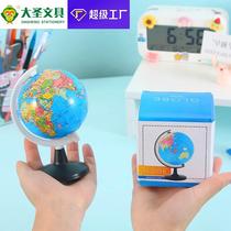 Globe high-definition students with trumpet junior high school students childrens ornaments creative geography teaching version 3D three-dimensional