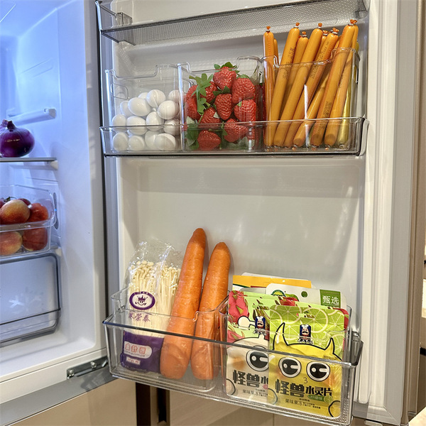 Organizer Recommend Refrigerator Side Door Storage Box Egg Food Storage Rack Storage Sub-Packaging Organizing Artifact Food Grade