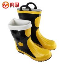 Minggu fire-fighting boots forest fire-proof smash-proof acid-alkali-proof fire-fighting boots steel plate soles puncture-proof foot protection