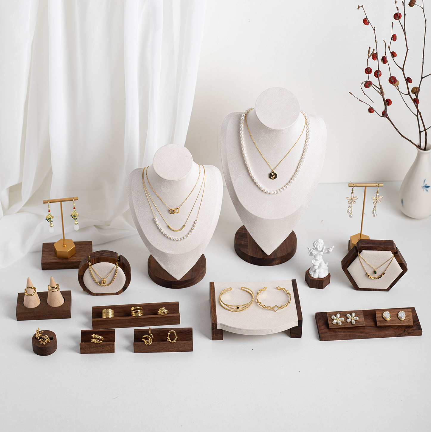 新款首饰架:三层金属珠宝展示架,让收纳变成艺术!💎🎨-首饰架-淘宝百科网