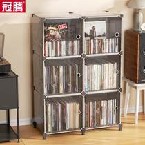 Vinyl record rack 12-inch vinyl storage rack album old record CD cabinet bookcase disc classification display cabinet