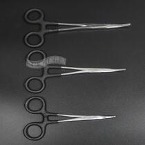 Fishing hook picking pliers rubberized elbow hemostatic pliers stainless steel decoupler hemostatic pliers Lua pliers fishing gear supplies