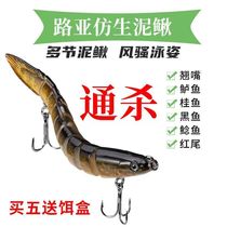 Luya fake bait bionic loach multi-section 9-section loach long-distance sea fishing freshwater perch special bait for mandarin fish