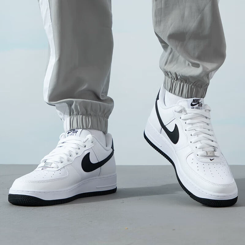 Кроссовки Nike мужские AF1 черно-белые Air Force 1 sneakers