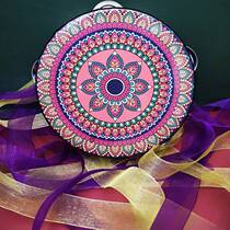 Uighur dance tambourine dance Dunhuang tambourine upper tambourine 7-inch national style Tan collar tambourine 17 5CM Tang drum